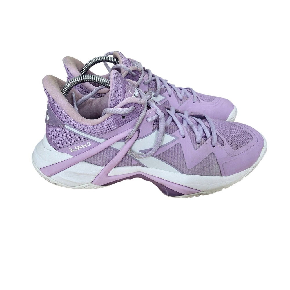 Diadora B.Icon 2 All Ground Tennis Shoes Womens 10 Purple Sneakers Pickle Ball